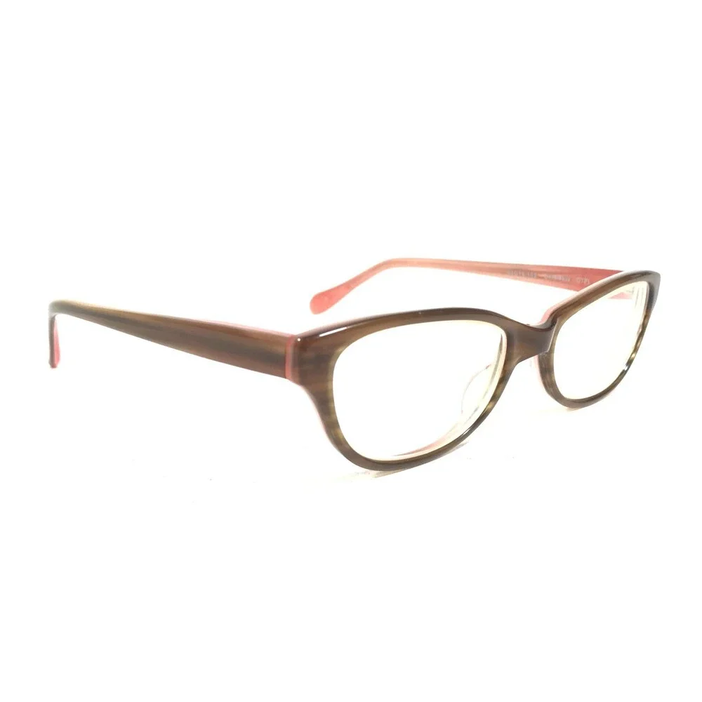 Oliver Peoples Devereaux OTPI Eyeglasses Frames Brown Pink Cat Eye 50-16-135